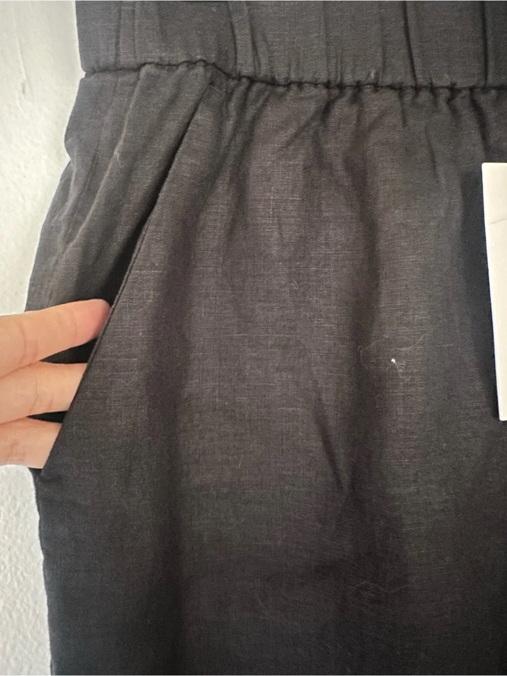 ✨ Everlane Breathable European Linen Pull-On Pants • Size M • Black (NWT)